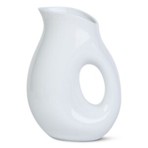 White Oval Pitcher — Large