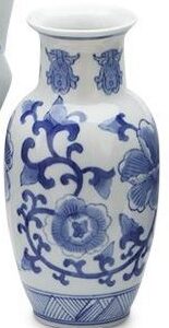 Blue and White Canton Vase