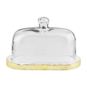 Marble Butter Dish with Lid